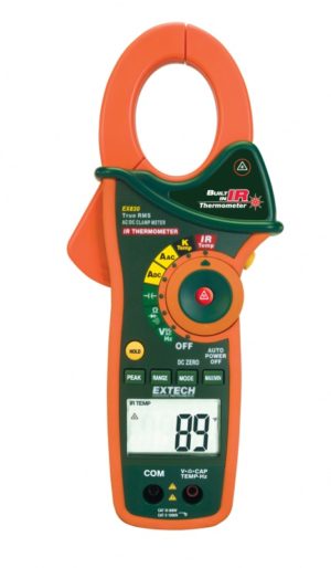 Miernik cęgowy True RMS 1000A AC/DC z pirometrem - Extech EX830