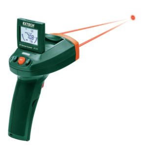Pirometr (-50 do 260°C) z podwójnym wskaźnikiem laserowym i składanym wyświetlaczem - Extech IRT500