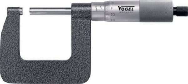 23 2611 Mikrometr zewnętrzny 0-25 mm / 0,01 mm, głębokość 50 mm, VOGEL - obrazek 2