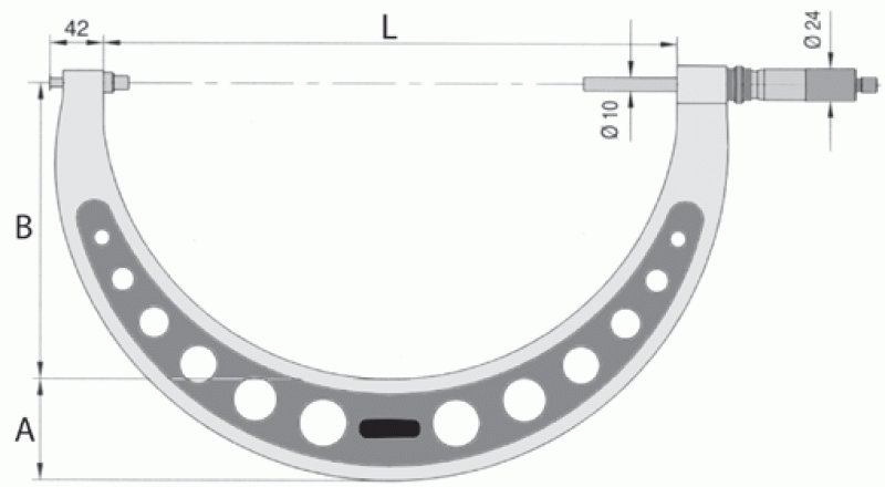 23 0290 Mikrometr zewnętrzny 300-350 mm / 0,01 mm DIN 863, VOGEL 23 0290 Mikrometr zewnętrzny 300-350 mm / 0,01 mm DIN 863, VOGEL
