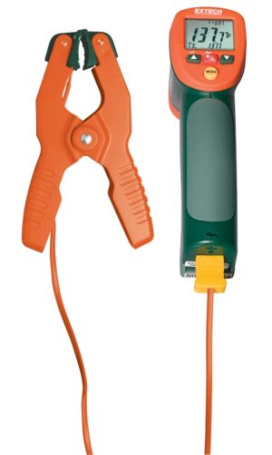 Pirometr (-50 do 800°C, 13:1) z gniazdem typu K i sondą do rur – Extech 42515-T