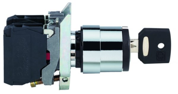 XB4BG03 Przełącznik 3 położeniowy klucz 22mm 2Z bez samopowrotu