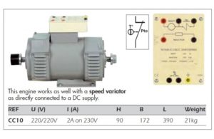 BOCZNIKOWY / OBCOWZBUDNY  SILNIK DC 220/220V nr kat. CC10