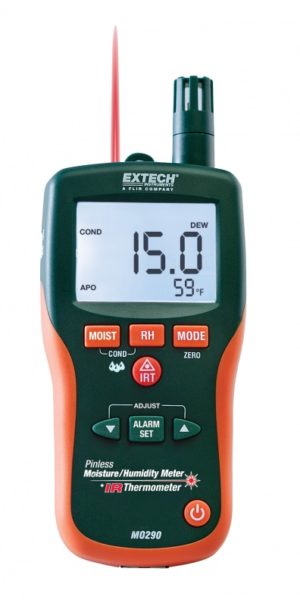 Bezstykowy psychrometr z pirometrem – Extech MO290