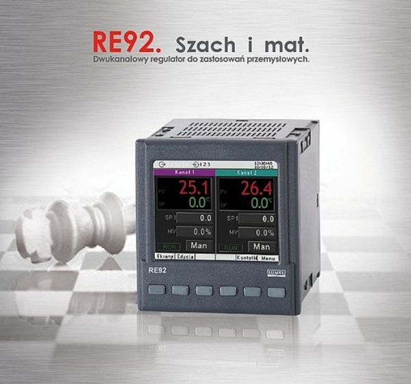 Regulator RE92 - 2 kanały pomiarowe - do zastosowań przemysłowych - z ethernetem