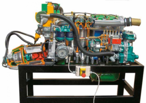 VB 7940 BURTOWY SILNIK DIESLA ZE ZWROTNIKIEM – 4/6 CYLINDROWY (na stojaku na kółkach) elektryczny