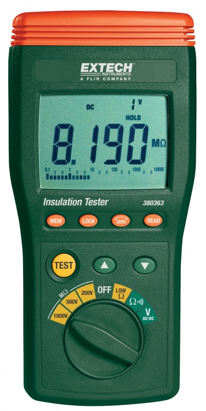 Miernik rezystancji izolacji 250V/500V/1000V - Extech 380363 Miernik rezystancji izolacji 250V/500V/1000V - Extech 380363