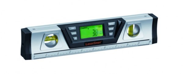 Cyfrowa poziomica elektroniczna z laserem punktowym jako optyczne przedłużenie wspomagające precyzyjne wyznaczanie wysokości i kąta DIGILEVEL PRO 30