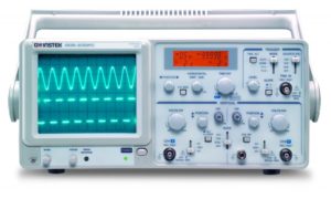 Oscyloskop analogowy GOS-630FC (2x30MHz) z częstościomierzem; 1mV/dz.-5V/dz; alarm