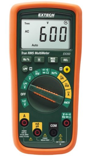 Multimetr True RMS z 11 funkcjami i filtrem dolnoprzepustowym - Extech EX350