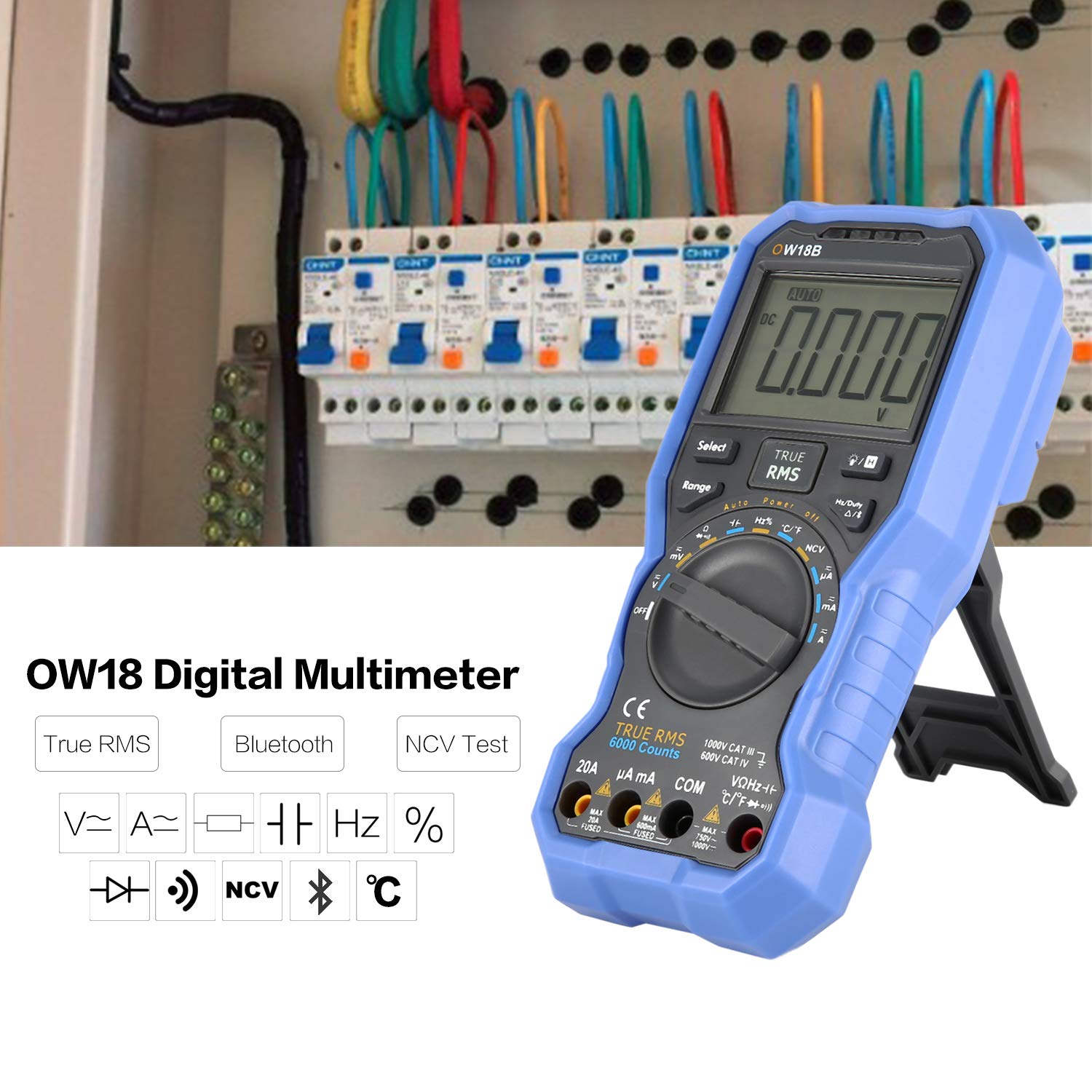Multimetr OW18B True RMS/Bluetooth/NCV/Rejestrator Multimetr OW18B True RMS/Bluetooth/NCV/Rejestrator