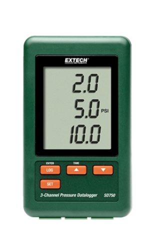 Rejestrator/datalogger ciśnienia 3-kanałowy - Extech SD750