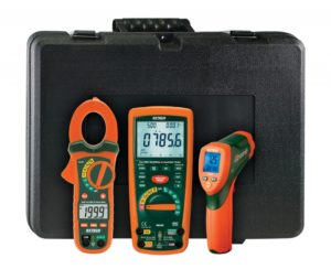 Zestaw przyrządów pomiarowych dla elektryka - Extech MG302-ETK