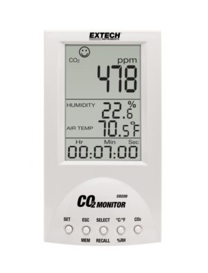 Monitor stężenia CO/temperatury/wilgotności – Extech CO220