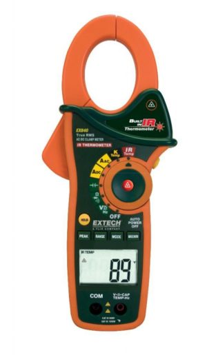 Miernik cęgowy True RMS 1000A AC/DC z pirometrem - Extech EX840