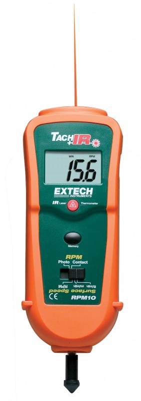 Tachometr/termometr IR - Extech RPM10