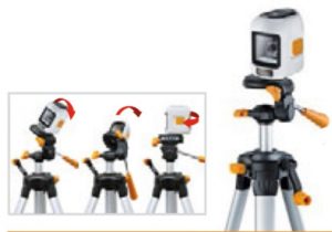 Automatyczny niwelator liniowo-krzyżowy z kompaktowy statyw fotograficzny 150 cm ZESTAW SMARTCROSS-LASER 150cm