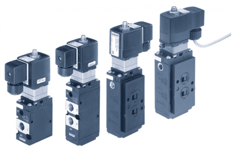 Zawór elektromagnetyczny serwowspomagany typ 6518 i 6519 do pneumatyki Zawór elektromagnetyczny serwowspomagany typ 6518 i 6519 do pneumatyki
