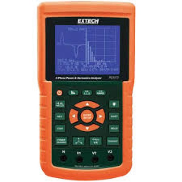 3-fazowy graficzny analizator/rejestrator mocy i harmonicznych - Extech PQ3470