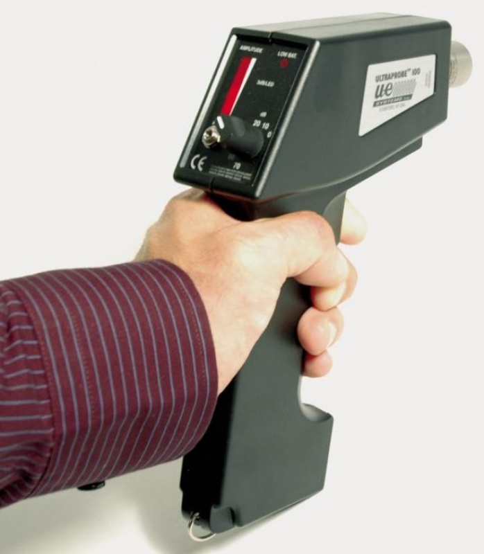 Ultradźwiękowy wykrywacz nieszczelności oraz niesprawności elektrycznych i mechanicznych UP 100 Ultradźwiękowy wykrywacz nieszczelności oraz niesprawności elektrycznych i mechanicznych UP 100