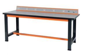 Stoły z konsolą zasilającą 230V, RCD, lampka sygnalizacyjna LED seria FSV/FSO