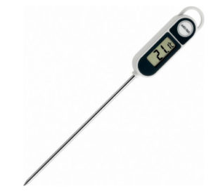 Termometr wodoszczelny 30.1048 z czujnikiem zanurzeniowym 140 mm, zakres 50...+300 °C, IP55, HACCP
