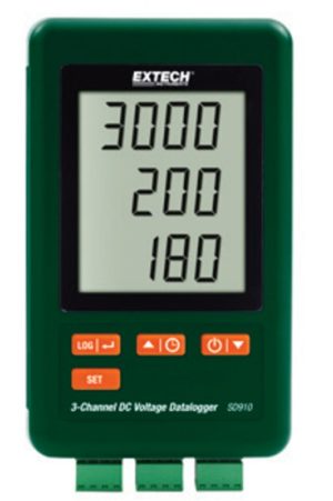 3-kanałowy datalogger napięcia DC - Extech SD910