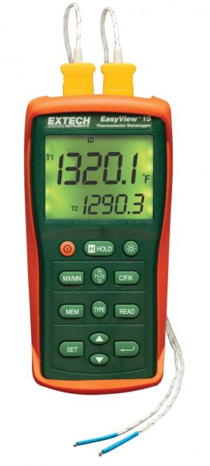 Datalogger EasyView? temperatury z podwójnym wejściem - Extech EA15