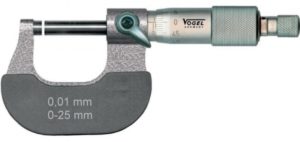 23 1351 Mikrometr zewnętrzny DIN 863  0-25 mm / 0,01 mm, VOGEL