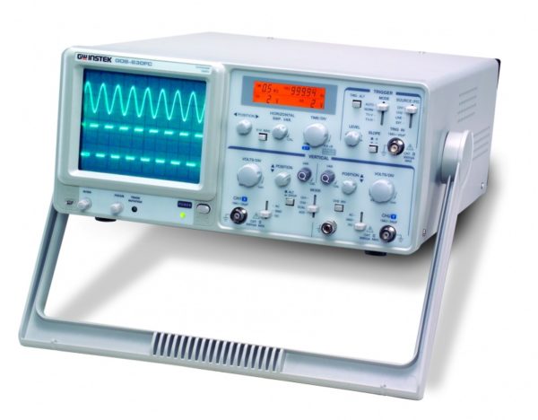 Oscyloskop analogowy GOS-630FC (2x30MHz) z częstościomierzem; 1mV/dz.-5V/dz; alarm - obrazek 2