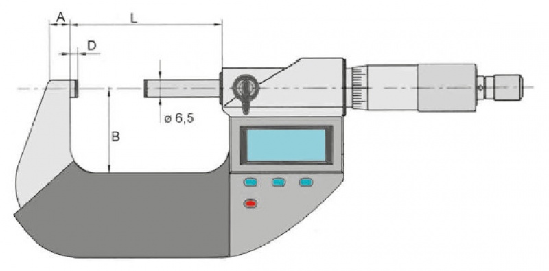 23 0130 Mikrometr zewnętrzny 0-25 mm / 0,001 mm IP65, DIN 863, VOGEL 23 0130 Mikrometr zewnętrzny 0-25 mm / 0,001 mm IP65, DIN 863, VOGEL