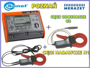 Miernik instalacji MPI-530 + cęgi nad. C3 + odb. N1+ detektor M89C