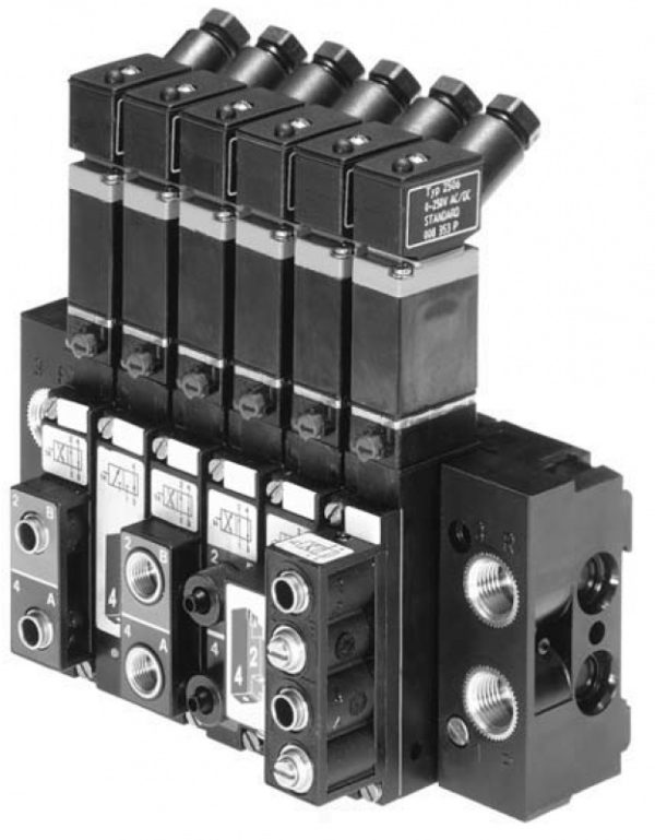 Zawór elektromagnetyczny serwowspomagany typ 5470 modułowy, do pneumatyki - obrazek 2