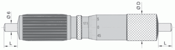 23 0740  Średnicówka mikrometryczna 2-punktowa DIN 863 25-30 mm / 0,01 mm, VOGEL - obrazek 3