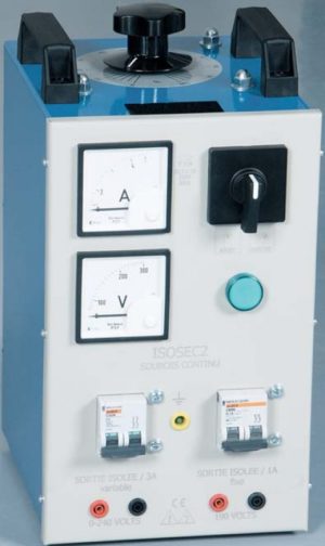 Podwójny zasilacz DC ISOSEC2 (0-240V/3A; 190V/1A)