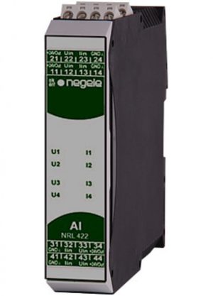 Moduł 4 wejść analogowych: NRL-422