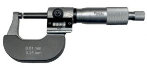 23 1451 Mikrometr z licznikiem mechanicznym 0-25 mm / 0,01 mm, VOGEL