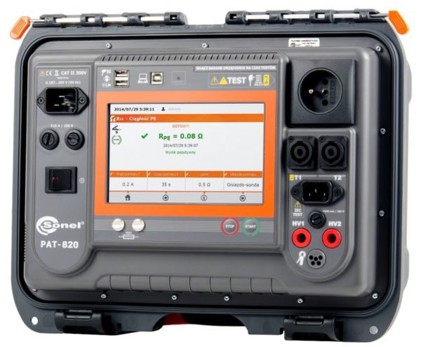 Miernik bezpieczeństwa sprzętu elektrycznego PAT-820