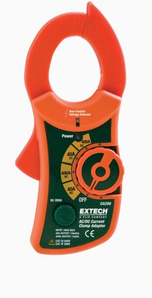 Adapter cęgowy do multimetrów  400A AC/DC z bezkontaktowym detektorem napięcia - Extech CA250