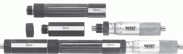 23 0440 Średnicówka mikrometryczna 2-punktowa zestaw DIN 863 100-200 mm / 0,01 mm, VOGEL