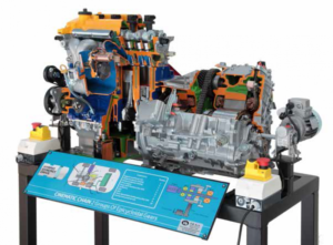 VB 4501 Silnik hybrydowy TOYOTA 1NZE-FXE HYBRID SYNERGY DRIVE - benzynowy i elektryczny (na stojaku z kółkami )- elektryczny
