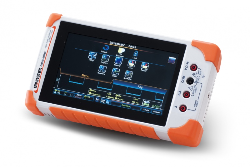 Przenośny oscyloskop z multimetrem GDS-207 (70MHz, 1M) ekran dotykowy Przenośny oscyloskop z multimetrem GDS-207 (70MHz, 1M) ekran dotykowy