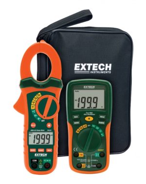 Zestaw przyrządów pomiarowych dla elektryka z miernikiem cęgowym AC - Extech ETK30