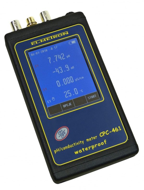 Wodoszczelny pH/konduktometr/solomierz CPC-461