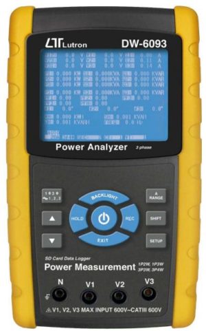 Analizator mocy DW-6093 (cęgi 3x1200A) USB + Oprogramowanie