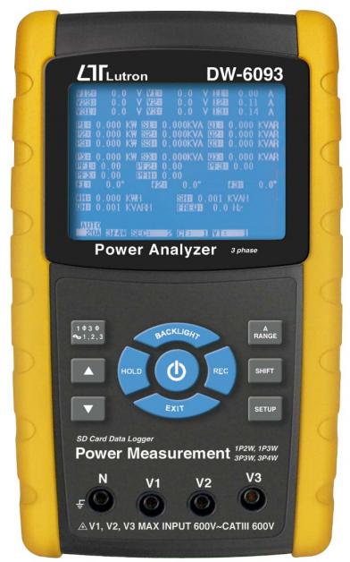 Analizator mocy DW-6093 (cęgi 3x1200A) USB + Oprogramowanie Analizator mocy DW-6093 (cęgi 3x1200A) USB + Oprogramowanie
