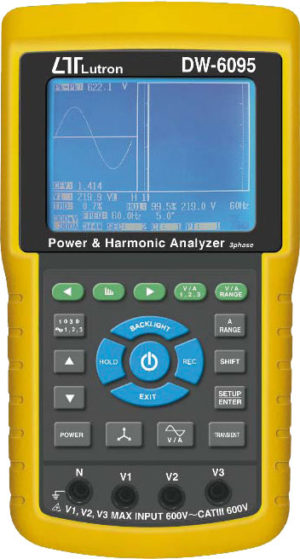 Analizator mocy i harmonicznych DW-6095 (cęgi 3x1200A) USB + oprogramowanie