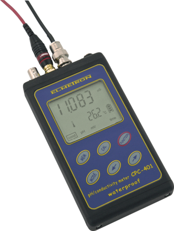 Wodoszczelny pH/konduktometr/solomierz CPC-401