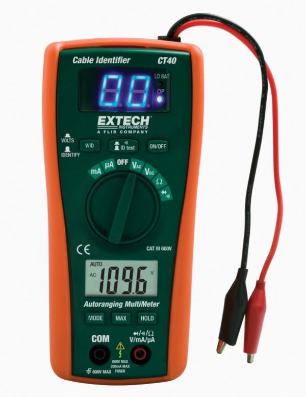 Tester / Identyfikator par przewodów - Extech CT40 - obrazek 2