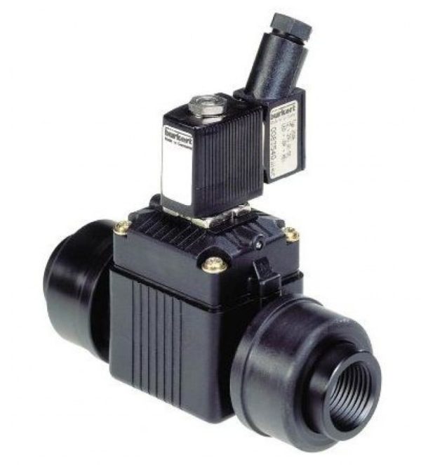 Zawór elektromagnetyczny serwowspomagany typ 6228 z tworzywa sztucznego, do neutr. cieczy - obrazek 2